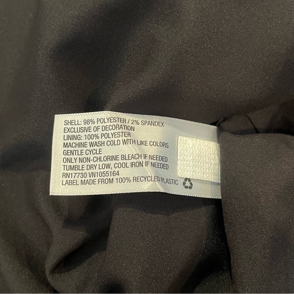 A New Day black crepe long-sleeve lace-trimmed dress, XS - Picture 6 of 6